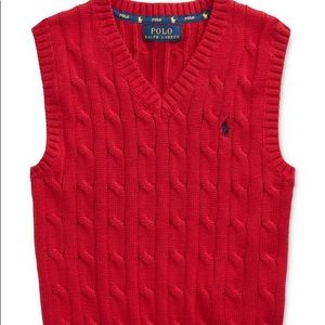 Ralph Lauren polo red sweater vest